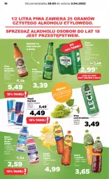 Gazetka promocyjna Netto - Gazetka spożywcza - Gazetka - ważna od 02.04 do 02.04.2022 - strona 16 - produkty: Piwa, Piwo, Koc, Gra, Red Bull, Ice tea, Carlsberg, Lipton, Tymbark, Oshee, Okocim, Napój, Mięta, Magnez, Lech Premium