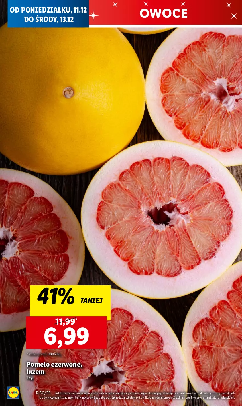 Gazetka promocyjna Lidl - GAZETKA - ważna 11.12 do 13.12.2023 - strona 20 - produkty: Owoce, Pomelo, Warzywa, Warzywa i owoce