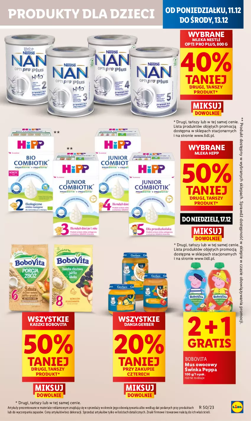 Gazetka promocyjna Lidl - GAZETKA - ważna 11.12 do 13.12.2023 - strona 59 - produkty: BoboVita, Dzieci, Gerber, Gra, HiPP, Inka, Mus, Nestlé