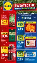 Gazetka promocyjna Lidl - GAZETKA - Gazetka - ważna od 13.12 do 13.12.2023 - strona 1 - produkty: Kurczak, Mandarynki, Gra, Jaja, Kawa mielona, Kawa, Coca-Cola, Jacobs Krönung, Czekolada, Jacobs