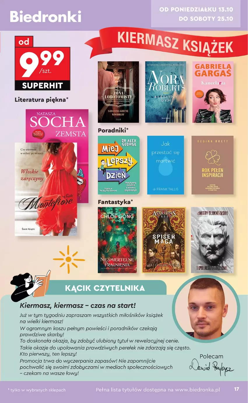 Gazetka promocyjna Biedronka - Okazje Tygodnia - ważna 13.10 do 25.10.2025 - strona 17 - produkty: Brie, Fa, Kosz, Kozel, Por, Tera