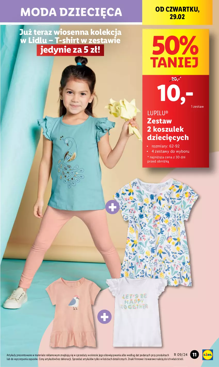 Gazetka promocyjna Lidl - GAZETKA - ważna 26.02 do 02.03.2024 - strona 13 - produkty: Dzieci, Kosz, Moda, T-shirt, Tera