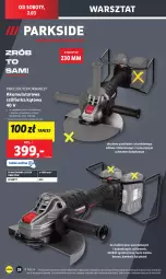 Gazetka promocyjna Lidl - GAZETKA - Gazetka - ważna od 02.03 do 02.03.2024 - strona 30 - produkty: Parkside, Walizka, Szlifierka kątowa, Szlifierka, Akumulator