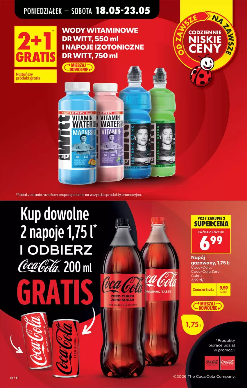 Gazetka promocyjna Biedronka - Od Poniedziałku - ważna 18.05 do 23.05.2026 - strona 12 - produkty: Coca-Cola, Gra, Napoje, Por, Ser