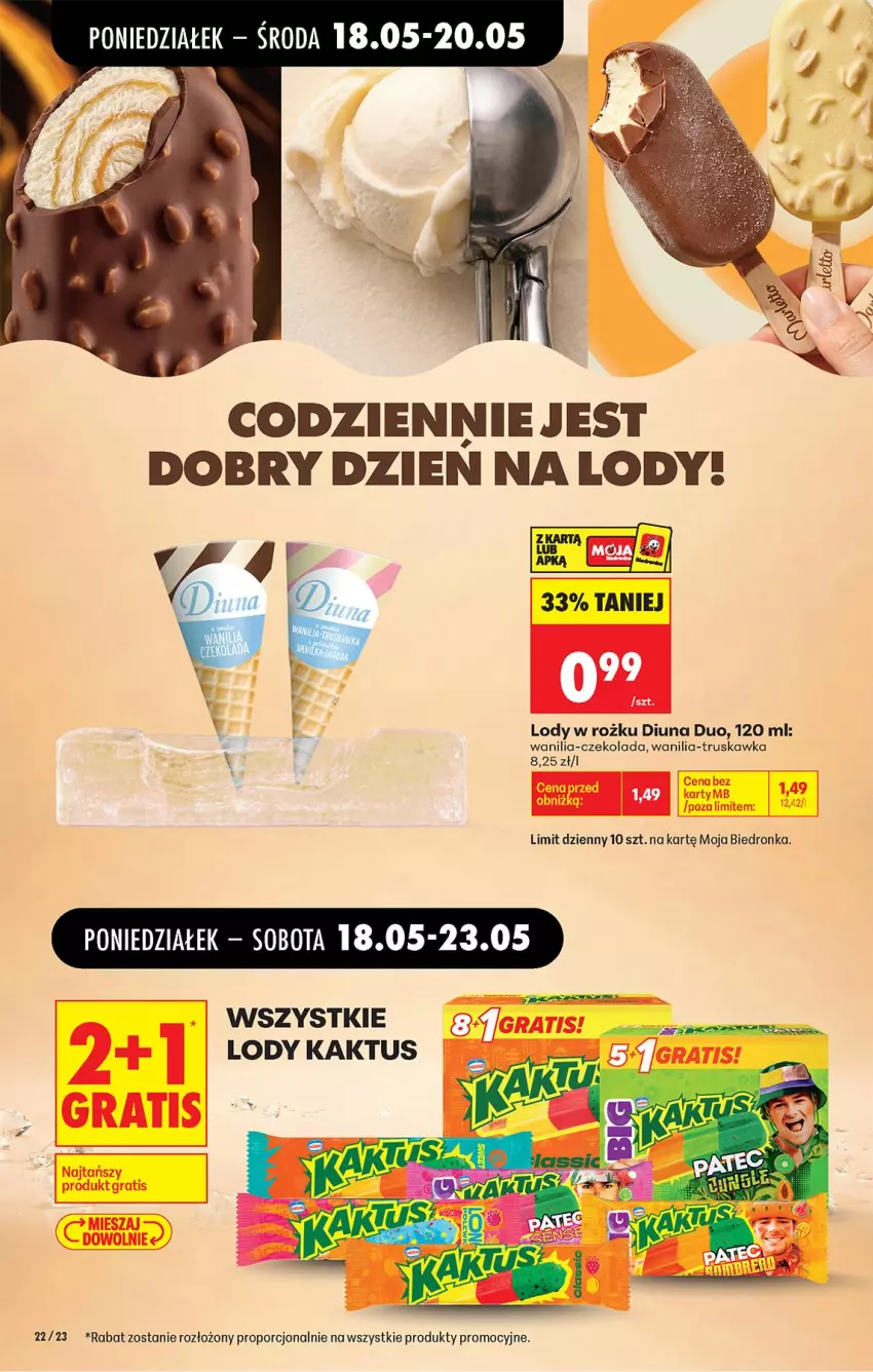 Gazetka promocyjna Biedronka - Od Poniedziałku - ważna 18.05 do 23.05.2026 - strona 24 - produkty: Czekolada, Kaktus, Lody, Por