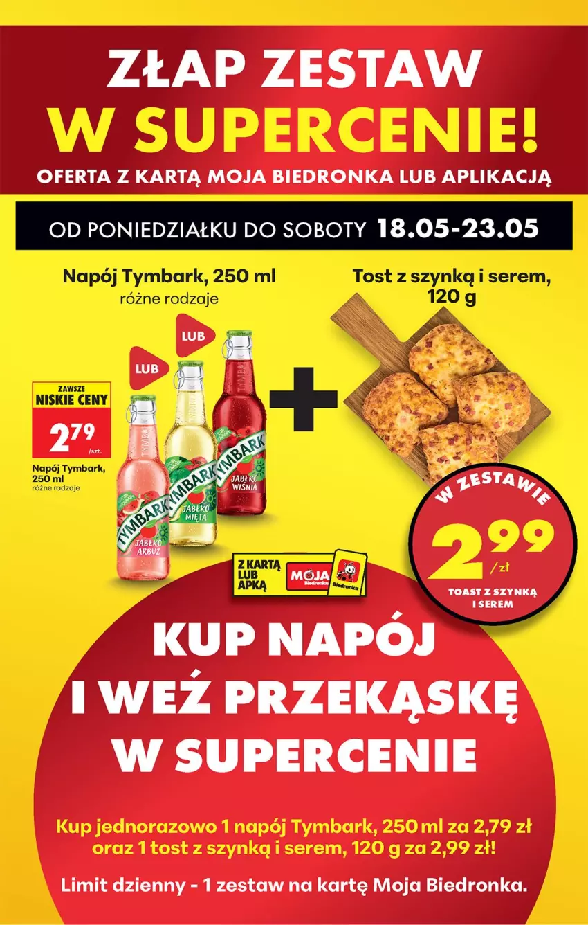 Gazetka promocyjna Biedronka - Od Poniedziałku - ważna 18.05 do 23.05.2026 - strona 3 - produkty: Napój, Ser, Tymbark