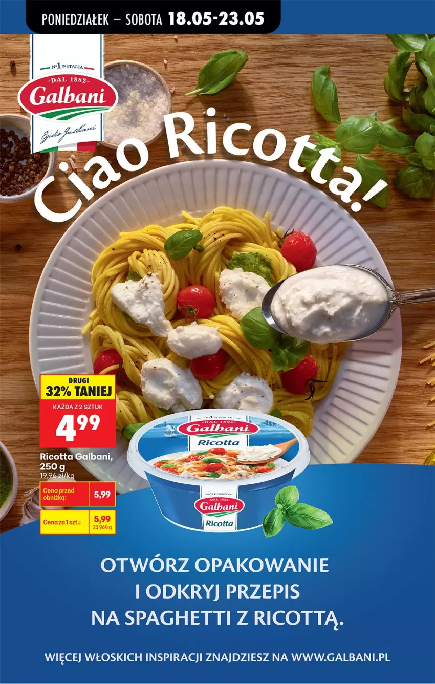 Gazetka promocyjna Biedronka - Od Poniedziałku - ważna 18.05 do 23.05.2026 - strona 49 - produkty: Galbani, Spaghetti