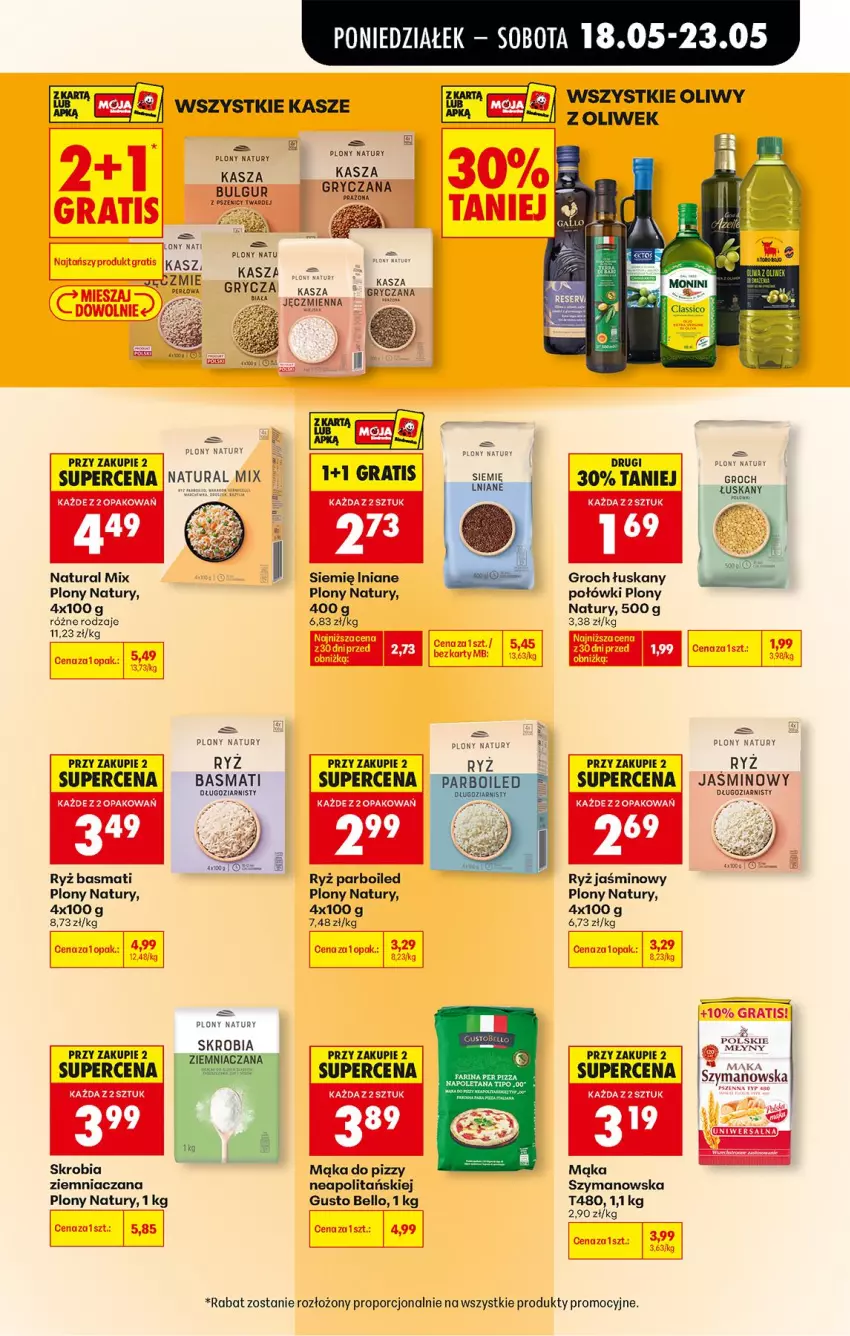 Gazetka promocyjna Biedronka - Od Poniedziałku - ważna 18.05 do 23.05.2026 - strona 55 - produkty: Bell, Fa, Gra, Groch, Gry, Kasza, LG, Mąka, Mąka do pizzy, Pizza, Por, Rama, Ryż, Ryż parboiled, Siemię Iniane, Skrobia ziemniaczana, Warka