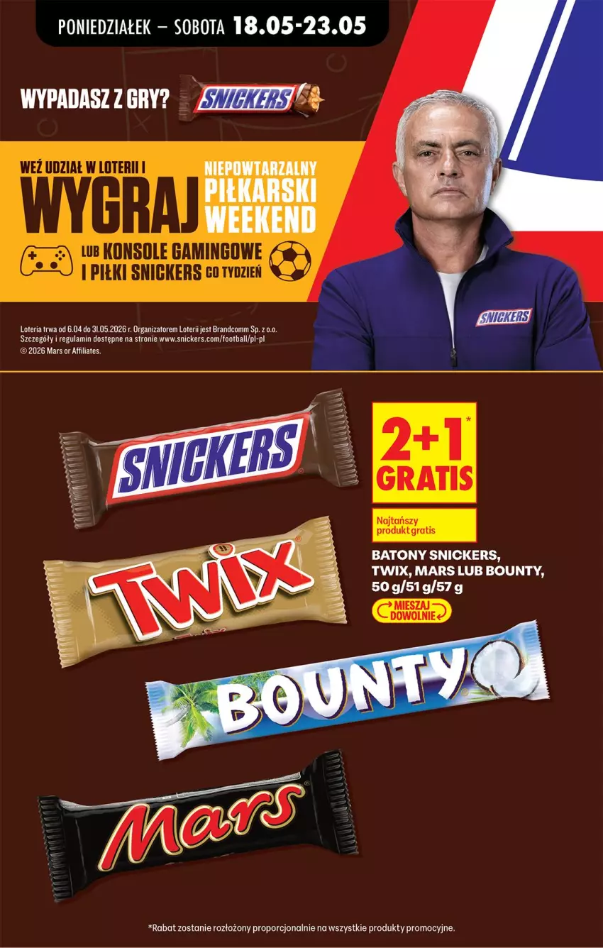 Gazetka promocyjna Biedronka - Od Poniedziałku - ważna 18.05 do 23.05.2026 - strona 60 - produkty: Baton, Bounty, Gra, Gry, Mars, Por, Snickers, Twix