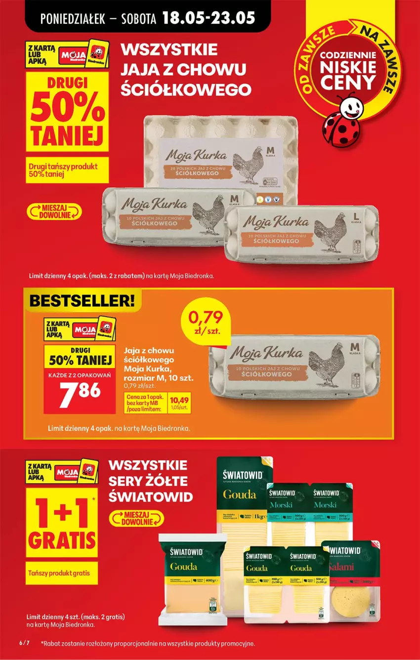 Gazetka promocyjna Biedronka - Od Poniedziałku - ważna 18.05 do 23.05.2026 - strona 8 - produkty: Gouda, Gra, Jaja, Por
