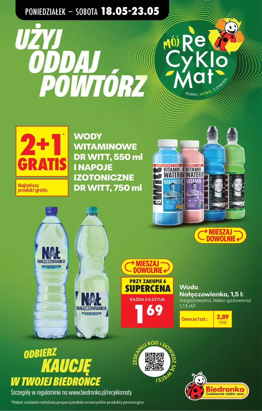 Gazetka promocyjna Biedronka - Od Poniedziałku - ważna 18.05 do 23.05.2026 - strona 84 - produkty: Nałęczowianka, Napoje, Por, Woda