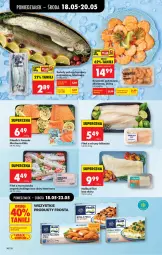 Gazetka promocyjna Biedronka - Od Poniedziałku - Gazetka - ważna od 23.05 do 23.05.2026 - strona 38 - produkty: Piec, Halibut, Frosta, Sos, Filet z morszczuka, Pstrąg tęczowy, Ryba, Miruna, Kosz, Pstrąg, Krewetki, Fa