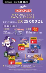 Gazetka promocyjna Biedronka - Od Poniedziałku - Gazetka - ważna od 23.05 do 23.05.2026 - strona 65 - produkty: Ser, Gra, Jogurt, Napoje, Lody, Mleczko, Czekolada, Mola, Mleczna kanapka, Olej, Oreo, Monopoly, Milka, Fa