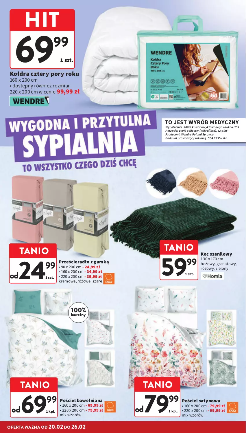 Gazetka promocyjna Intermarche - Gazetka promocyjna - ważna 20.02 do 26.02.2025 - strona 32 - produkty: Gra, Granat, Koc, Kołdra, Por, Pościel, Prześcieradło