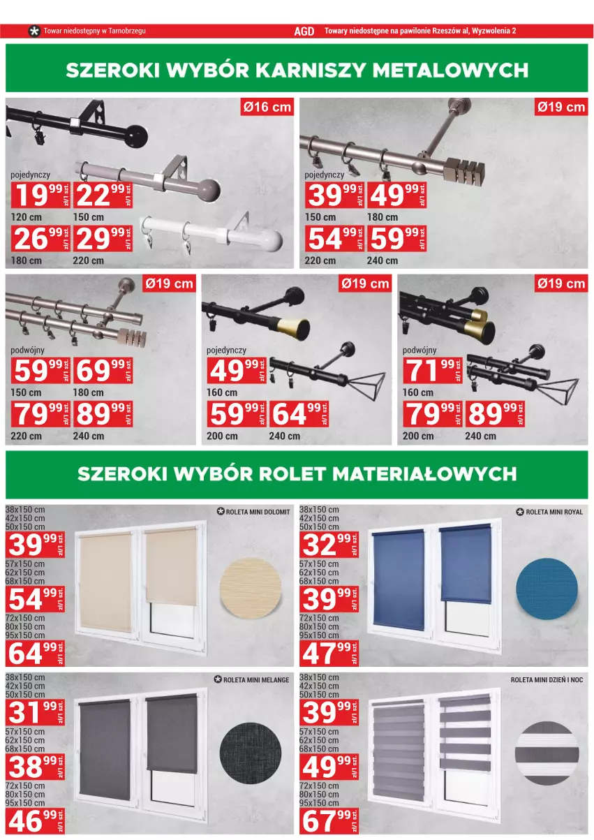 Gazetka promocyjna Merkury Market - Bielsko-Biała, Cieszyn, Jarosław, Kielce, Krosno, Ładna, Mielec, Nowy Sącz, Rybnik, Szaflary, Zamość - ważna 01.09 do 30.09.2021 - strona 15 - produkty: Karnisz, Roleta