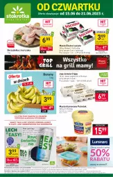 Gazetka promocyjna Stokrotka - Supermarket - Gazetka - ważna od 21.06 do 21.06.2023 - strona 1 - produkty: Piwo, Kurczak, Masło klarowane, Banany, Warzywa, Jaja, Skrzydełka z kurczaka, Owoce, POLMLEK, Masło, Mięso