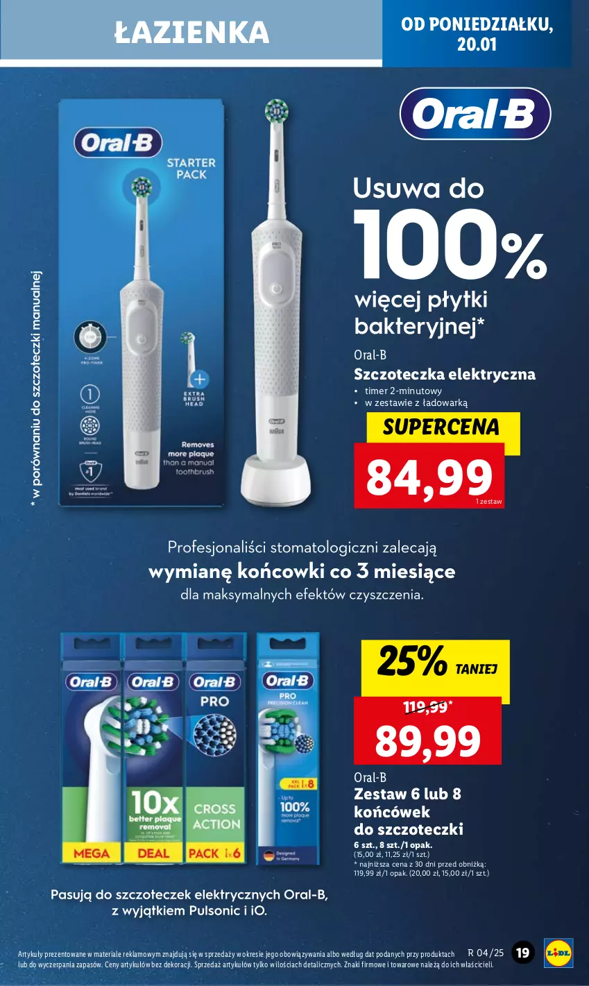 Gazetka promocyjna Lidl - GAZETKA - ważna 20.01 do 26.01.2025 - strona 19 - produkty: Szczoteczka