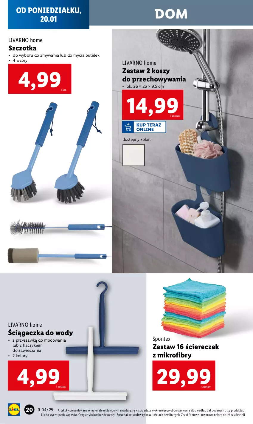 Gazetka promocyjna Lidl - GAZETKA - ważna 20.01 do 26.01.2025 - strona 20 - produkty: Haczyk, Ivar, Kosz, Szczotka