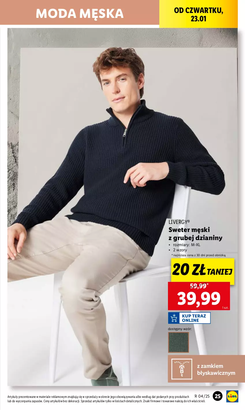 Gazetka promocyjna Lidl - GAZETKA - ważna 20.01 do 26.01.2025 - strona 27 - produkty: Moda, Sweter