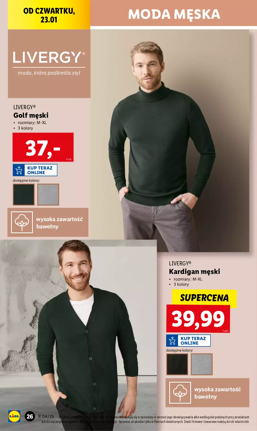 Gazetka promocyjna Lidl - GAZETKA - ważna 20.01 do 26.01.2025 - strona 28 - produkty: Kardigan, Moda, Sok