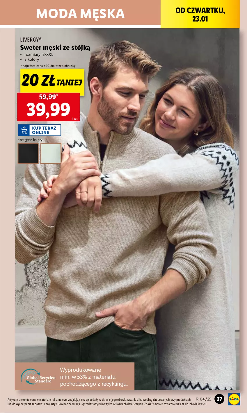 Gazetka promocyjna Lidl - GAZETKA - ważna 20.01 do 26.01.2025 - strona 29 - produkty: Moda, Sweter