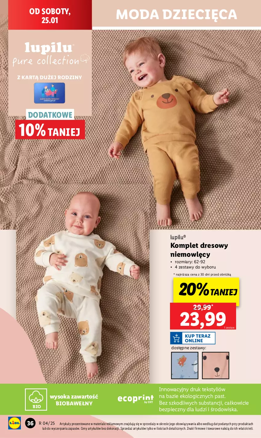 Gazetka promocyjna Lidl - GAZETKA - ważna 20.01 do 26.01.2025 - strona 38 - produkty: Chleb, Dres, Dzieci, Moda, Piec, Ser, Sok