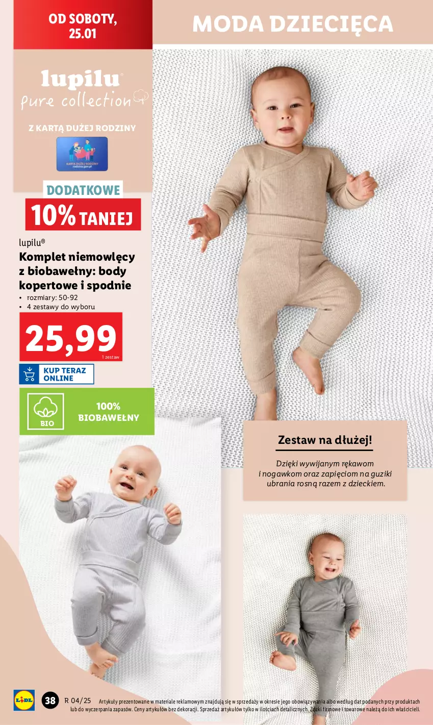 Gazetka promocyjna Lidl - GAZETKA - ważna 20.01 do 26.01.2025 - strona 40 - produkty: Body, Chleb, Dzieci, Moda, Ser, Spodnie, Ubrania