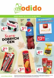 Gazetka promocyjna Odido - Plakat zbiorczy - Gazetka - ważna od 21.10 do 21.10.2021 - strona 1 - produkty: Majonez, Ciastka, Sos, 7up, Pepsi max, Winiary, Mirinda, Mlekovita, Pepsi, Napój gazowany, Pudliszki, Masło, Napój, Merci, Mleko