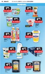 Gazetka promocyjna Netto - Od Wtorku - Gazetka - ważna od 06.04 do 06.04.2024 - strona 10 - produkty: Mozzarella, Jogurt naturalny, Ser, Gra, Piątnica, Zott, Jogurt, Serek, Bakoma, POLMLEK, Jogurt pitny, Kinder, Mleko