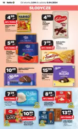 Gazetka promocyjna Netto - Od Wtorku - Gazetka - ważna od 06.04 do 06.04.2024 - strona 18 - produkty: Ciastka, Jutrzenka, Bell, Sati, Dr Gerard, Wafle, Lody, Mleczko, Galaretka, Popcorn, Bella, Gala, Haribo, Oreo, Milka, Fa