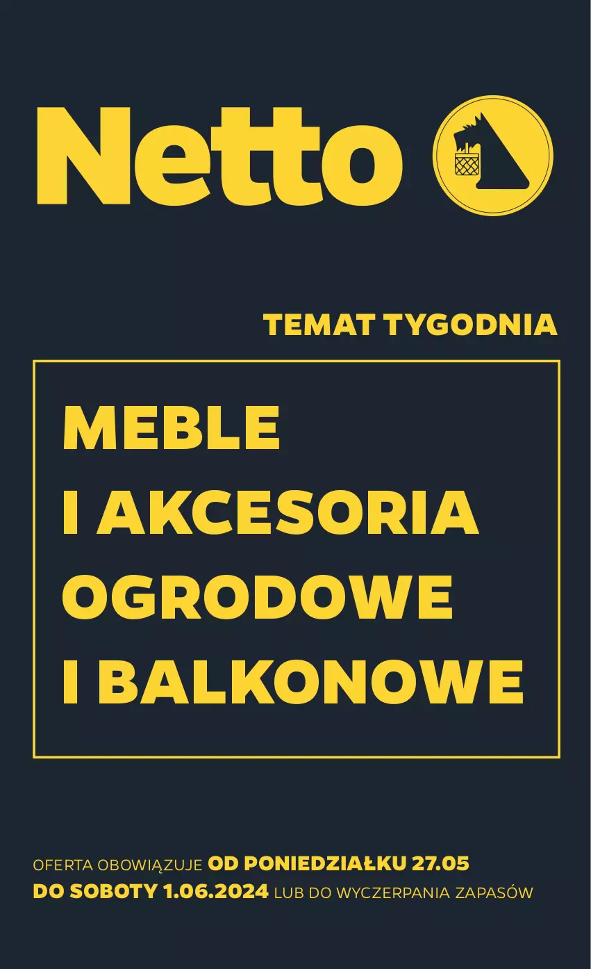 Gazetka promocyjna Netto - Od Poniedziałku Przemysłowa - ważna 27.05 do 01.06.2024 - strona 1 - produkty: Meble