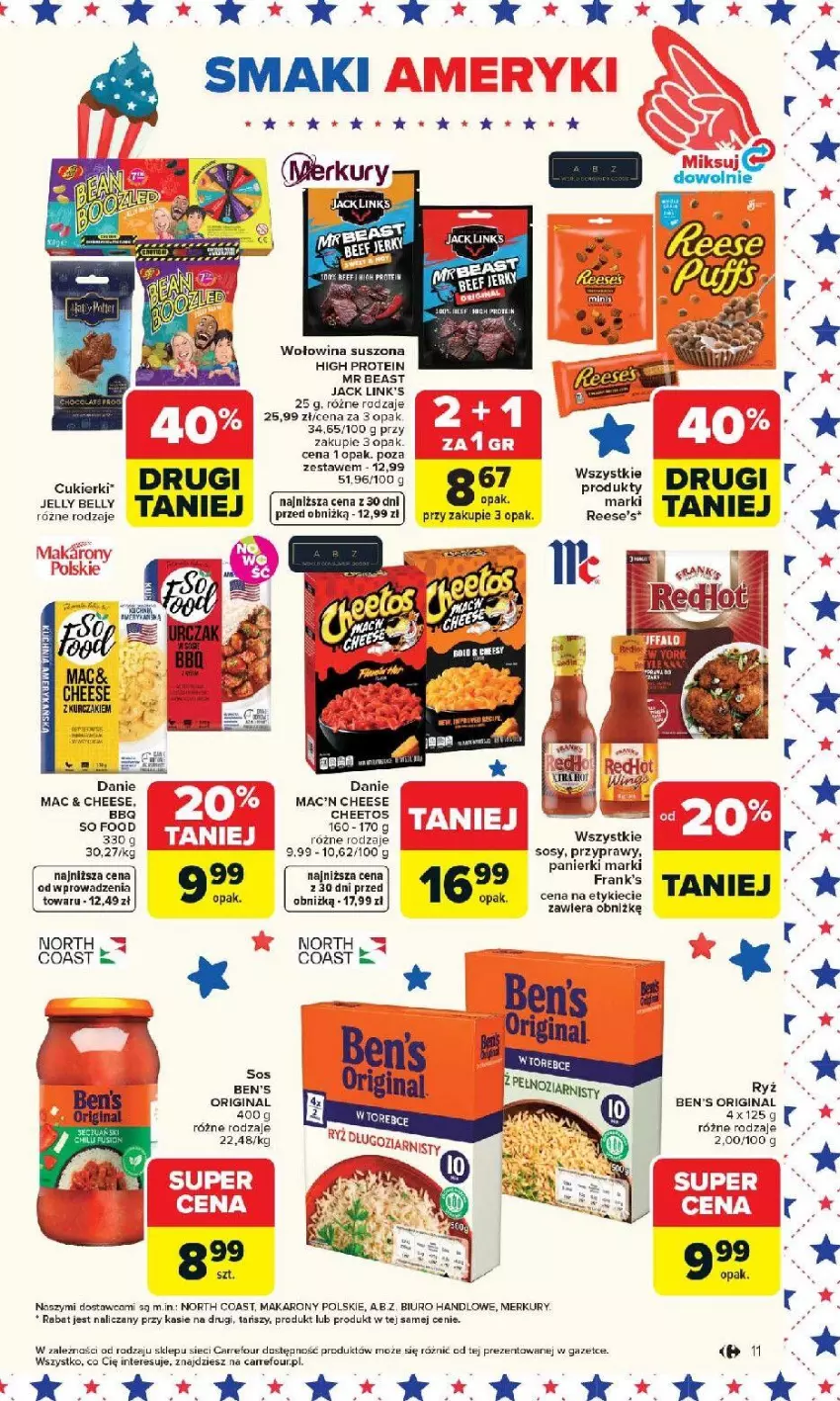 Gazetka promocyjna Carrefour - Gazetka Carrefour, Market od poniedziałku! - ważna 20.04 do 26.04.2026 - strona 13 - produkty: Bell, Cukier, Cukierki, Gin, Kurczak, Makaron, Przyprawy, Ryż, Wołowina