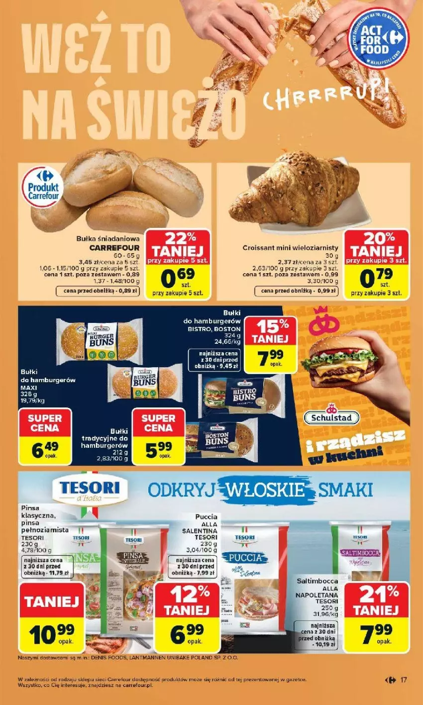 Gazetka promocyjna Carrefour - Gazetka Carrefour, Market od poniedziałku! - ważna 20.04 do 26.04.2026 - strona 19 - produkty: Bułka, Burger, Hamburger, Por