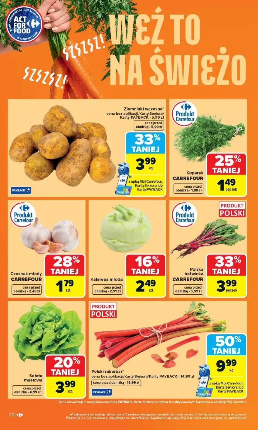 Gazetka promocyjna Carrefour - Gazetka Carrefour, Market od poniedziałku! - ważna 20.04 do 26.04.2026 - strona 22 - produkty: Czosnek, Inka, Ziemniaki