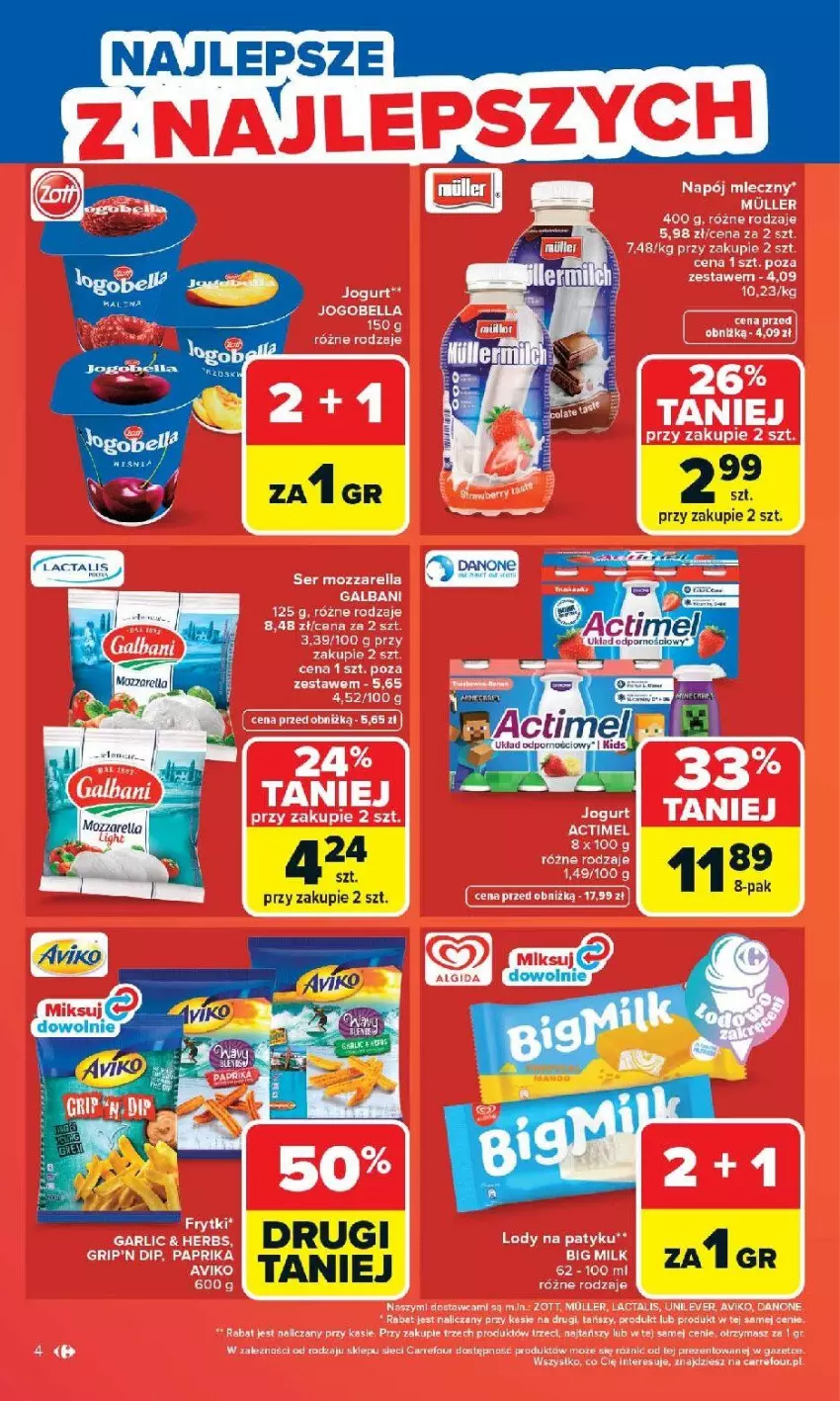 Gazetka promocyjna Carrefour - Gazetka Carrefour, Market od poniedziałku! - ważna 20.04 do 26.04.2026 - strona 6 - produkty: Mozzarella, Szal