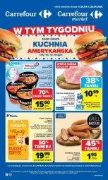 Gazetka promocyjna Carrefour - Gazetka Carrefour, Market od poniedziałku! - Gazetka - ważna od 26.04 do 26.04.2026 - strona 1 - produkty: Halo, Szynka wieprzowa, Kawa mielona, Kawa, Szynka, Morliny, Kiełbasa, Kiełbasa śląska, LG, HP, Fa