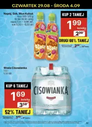 Gazetka promocyjna Delikatesy Centrum - Gazetka - ważna od 04.09 do 04.09.2024 - strona 26 - produkty: Sok, Rum, Mus, Kubuś, Woda, Napój, Cisowianka
