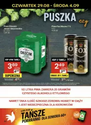 Gazetka promocyjna Delikatesy Centrum - Gazetka - ważna od 04.09 do 04.09.2024 - strona 27 - produkty: Piwa, Piwo, Piec, Rum, Koc, Gra, Okocim