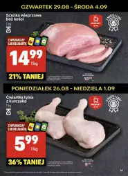 Gazetka promocyjna Delikatesy Centrum - Gazetka - ważna od 04.09 do 04.09.2024 - strona 6 - produkty: Kurczak, Szynka wieprzowa, Szynka