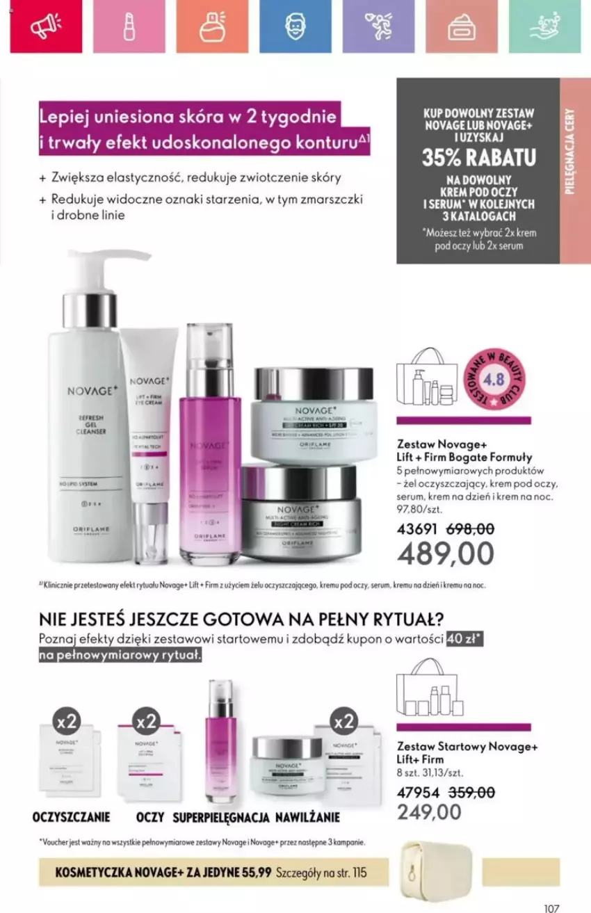 Gazetka promocyjna Oriflame - ważna 23.03 do 12.04.2025 - strona 10 - produkty: Krem na dzień, Krem na noc, Krem pod oczy, Mars, NovAge, Olej, Rum, Ser, Serum