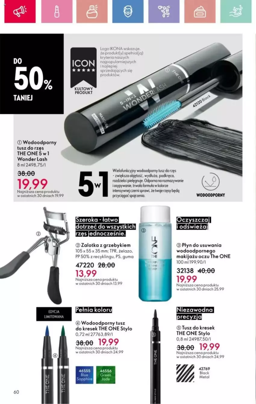 Gazetka promocyjna Oriflame - ważna 23.03 do 12.04.2025 - strona 106 - produkty: Lack, Makijaż, Por, The ONE, Tusz