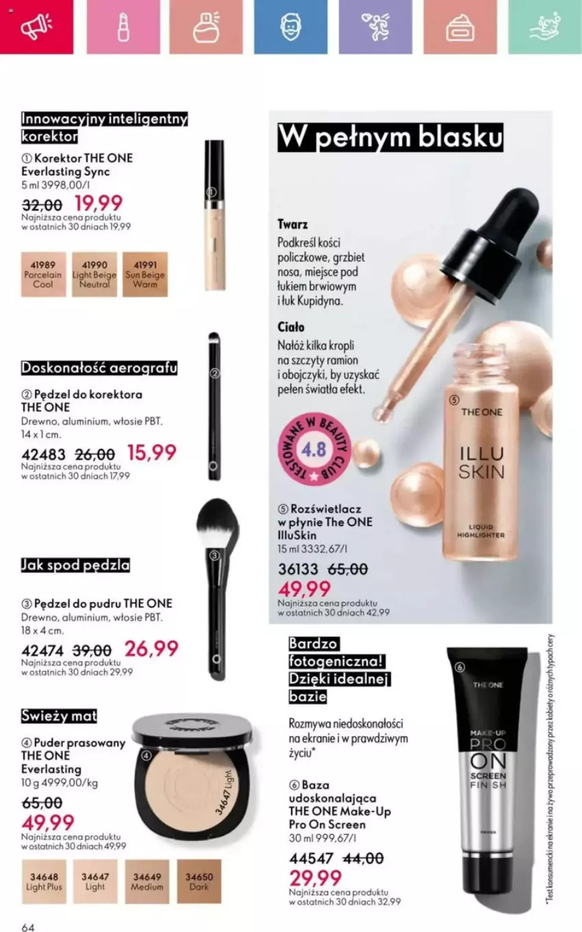 Gazetka promocyjna Oriflame - ważna 23.03 do 12.04.2025 - strona 110 - produkty: Gra, Intel, Pędzel do pudru, Puder, Puder prasowany, Rozświetlacz, The ONE