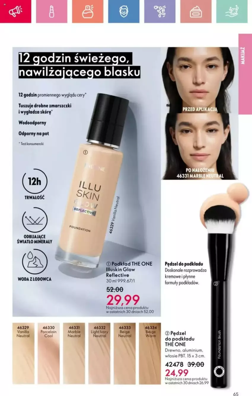 Gazetka promocyjna Oriflame - ważna 23.03 do 12.04.2025 - strona 111 - produkty: Mars, Podkład, Por, The ONE, Tusz, Woda