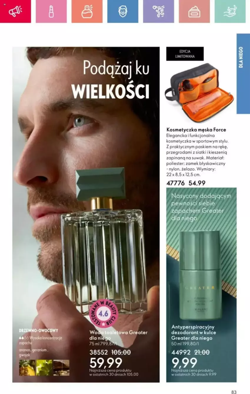 Gazetka promocyjna Oriflame - ważna 23.03 do 12.04.2025 - strona 131 - produkty: Dezodorant, Kosmetyczka, Por, Sport