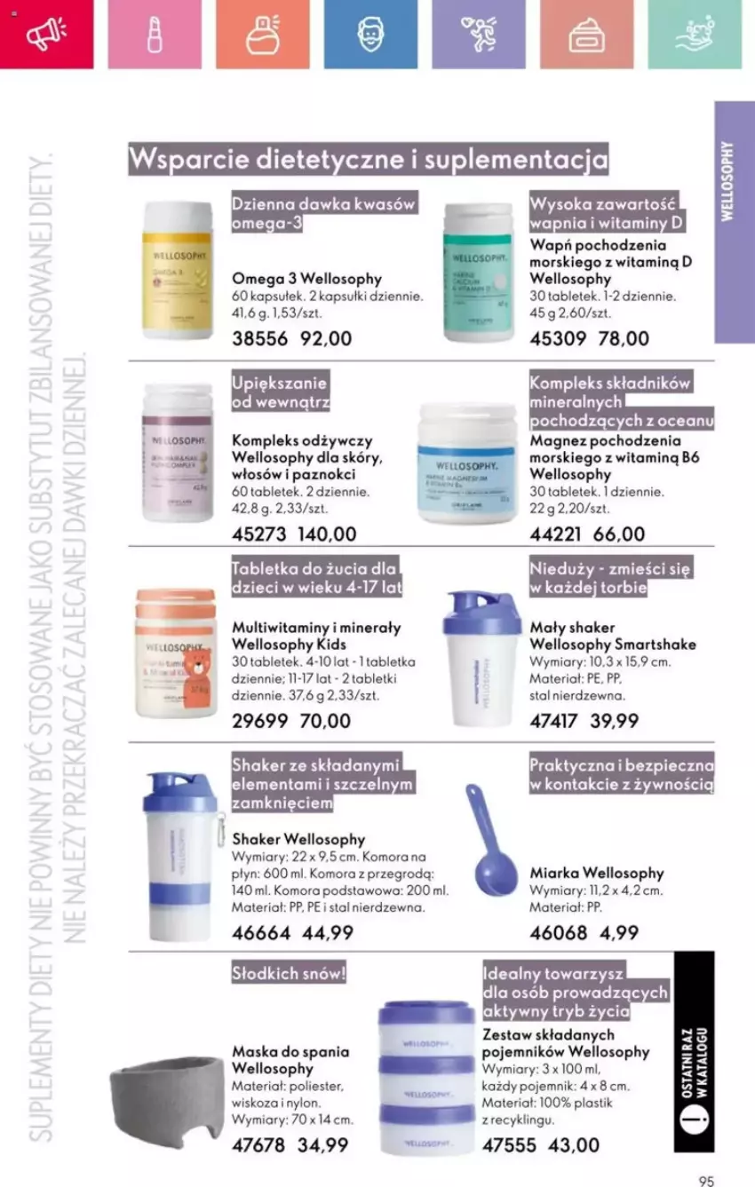 Gazetka promocyjna Oriflame - ważna 23.03 do 12.04.2025 - strona 144 - produkty: Dzieci, LG, Magnez, Maska, Maska do spania, Miarka, Omega-3, Pojemnik, Sok, Tablet