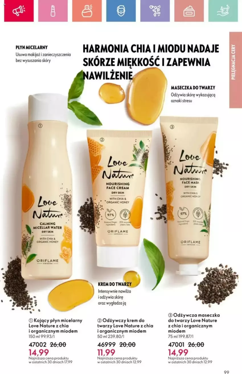 Gazetka promocyjna Oriflame - ważna 23.03 do 12.04.2025 - strona 148 - produkty: Chia, Fa, Love Nature, Makijaż, Oriflame, Płyn micelarny