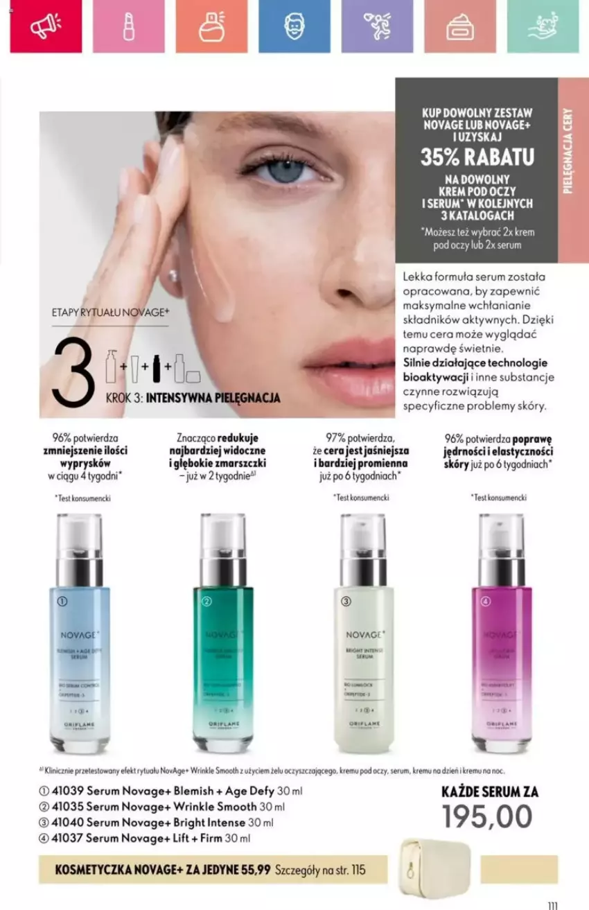 Gazetka promocyjna Oriflame - ważna 23.03 do 12.04.2025 - strona 15 - produkty: Fa, Kosmetyczka, Krem pod oczy, Mars, NovAge, Olej, Rum, Ser, Serum