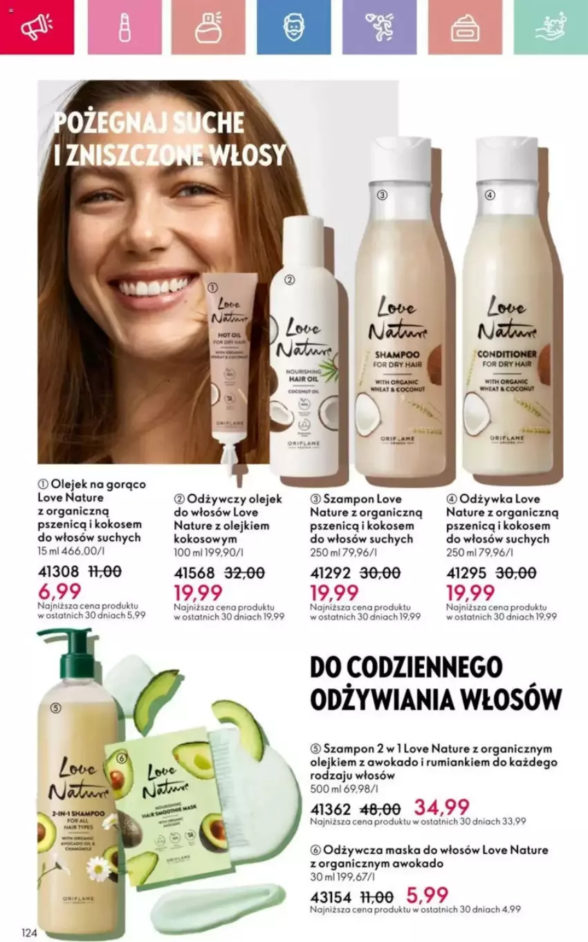 Gazetka promocyjna Oriflame - ważna 23.03 do 12.04.2025 - strona 29 - produkty: Kokos, Love Nature, Maska, Maska do włosów, Odżywka, Olej, Rum, Szampon