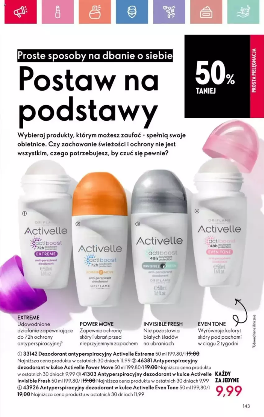 Gazetka promocyjna Oriflame - ważna 23.03 do 12.04.2025 - strona 50 - produkty: Activelle, Dezodorant, Fa, Ubrania