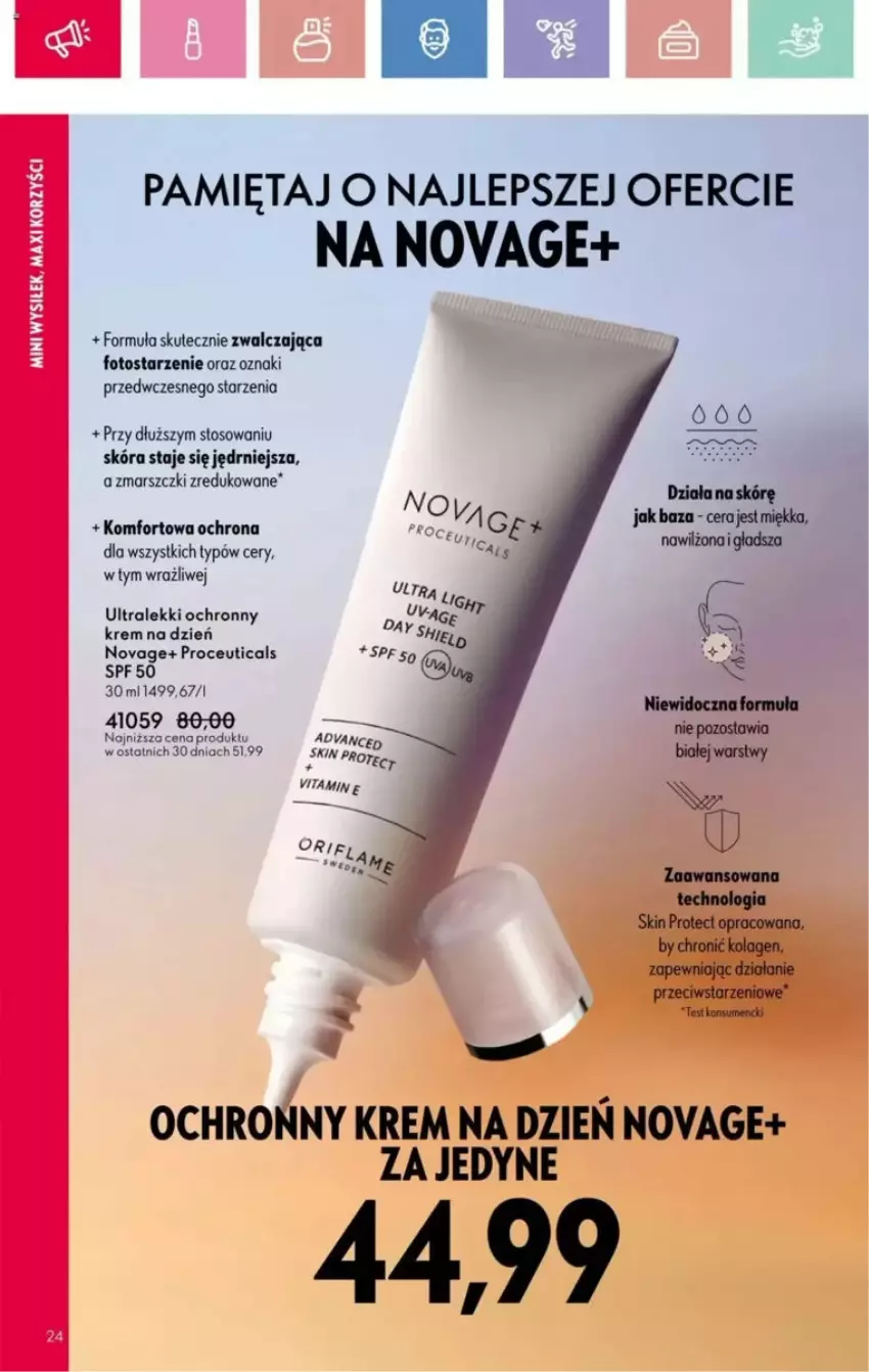 Gazetka promocyjna Oriflame - ważna 23.03 do 12.04.2025 - strona 66 - produkty: Krem na dzień, Mars, Mięta, NovAge, Ochronny krem